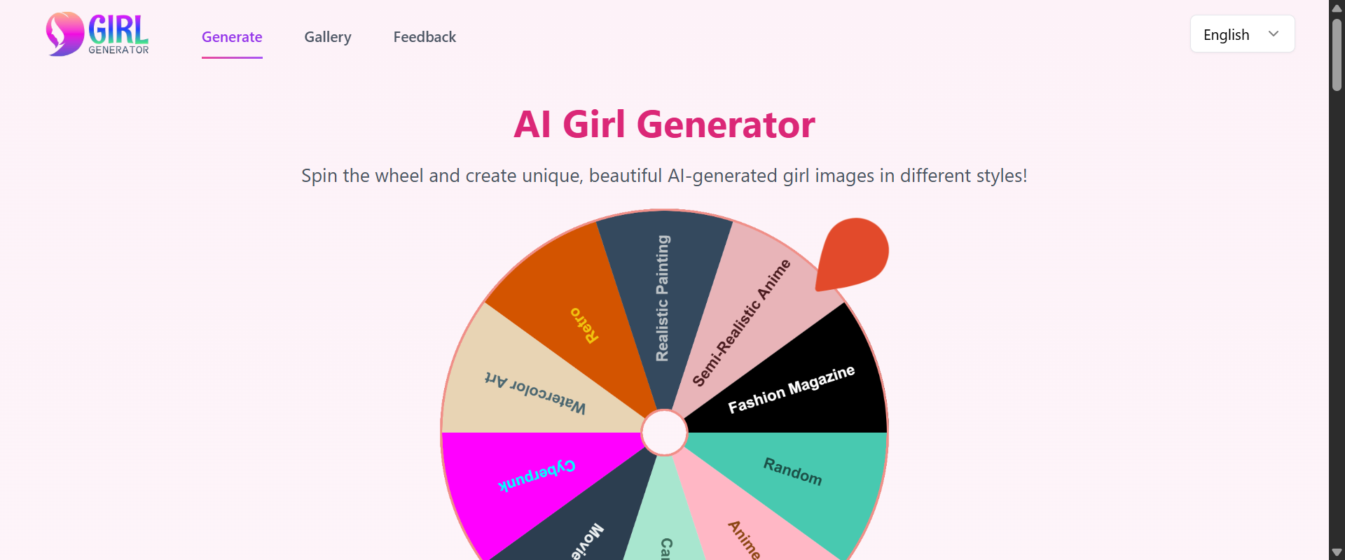 Girl Generator screenshot 1