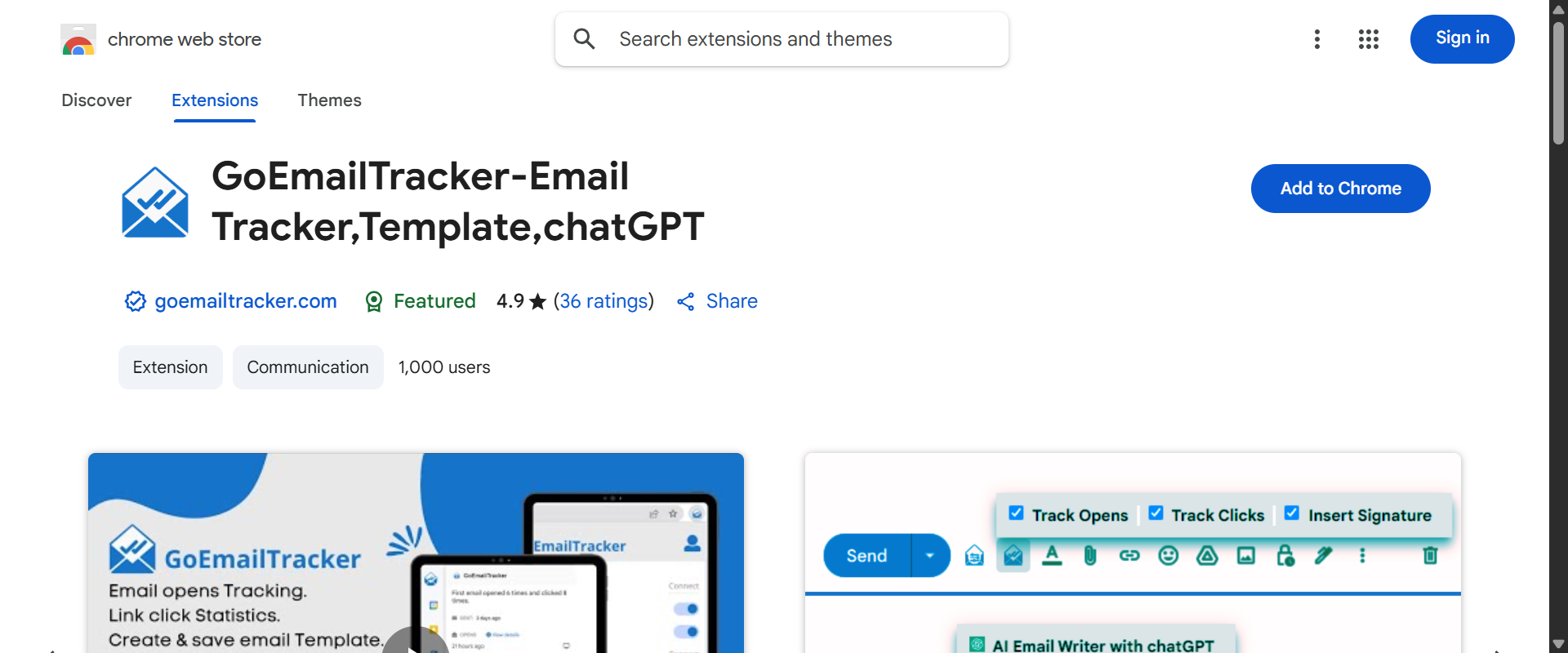 GoEmailTracker screenshot 1