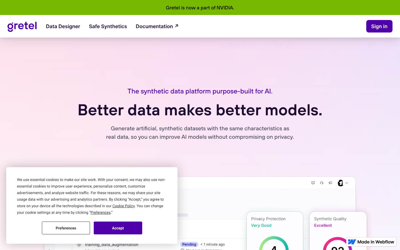 Gretel.ai screenshot 1