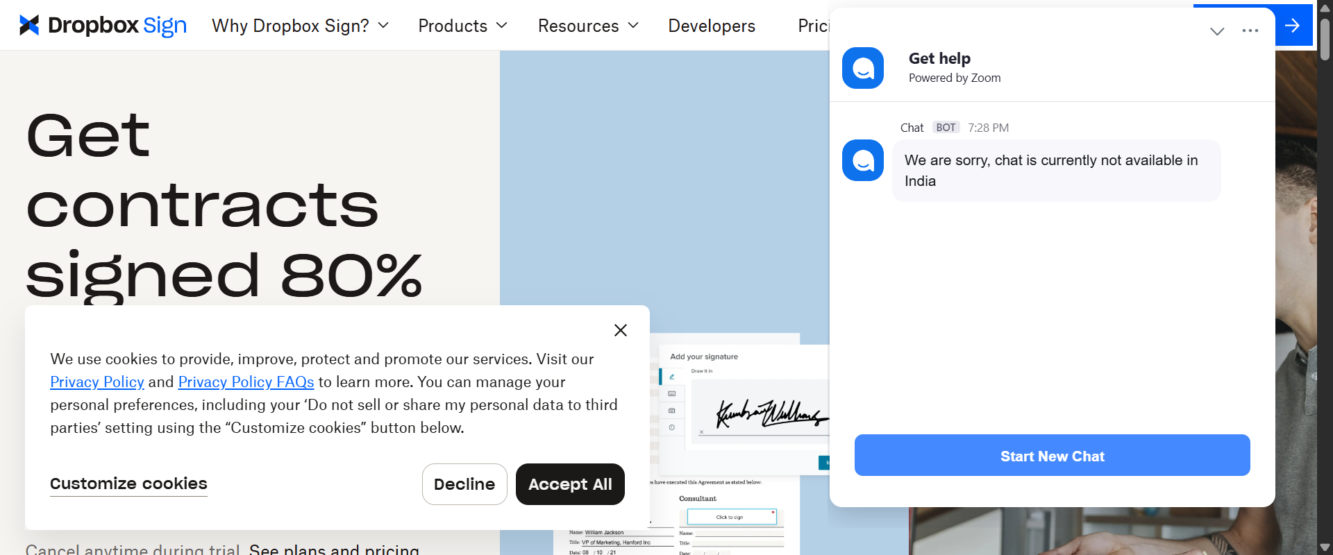 HelloSign screenshot 1