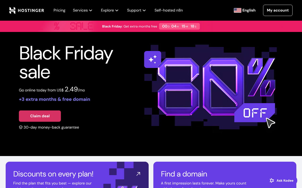 Hostinger screenshot 1