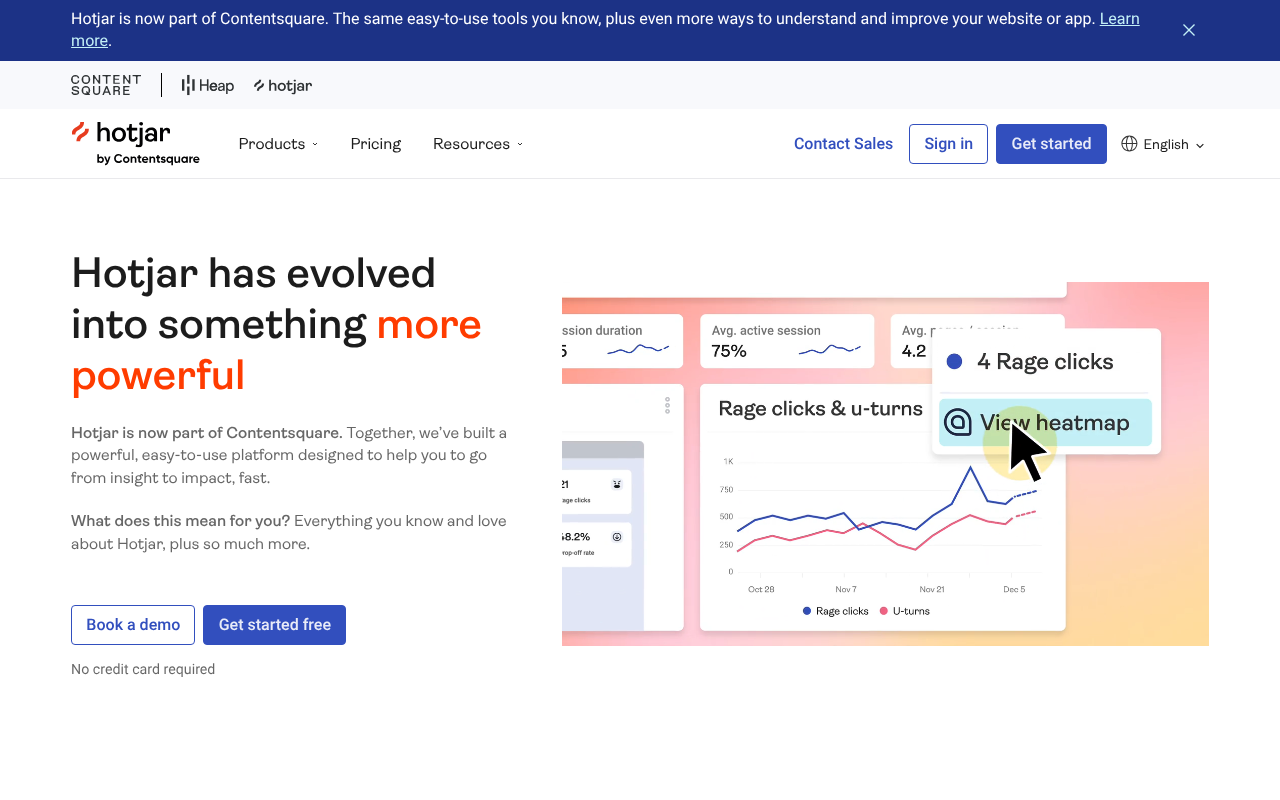 Hotjar screenshot 1
