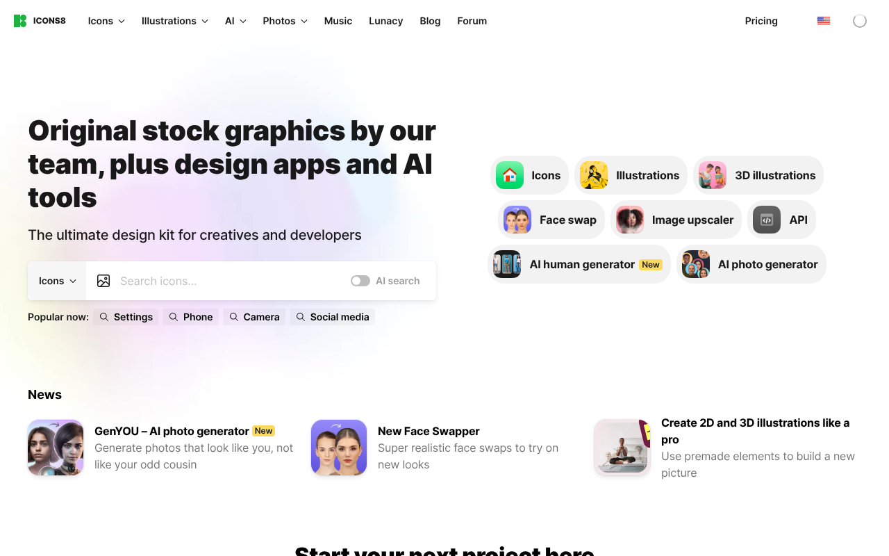 Icons8 screenshot 1