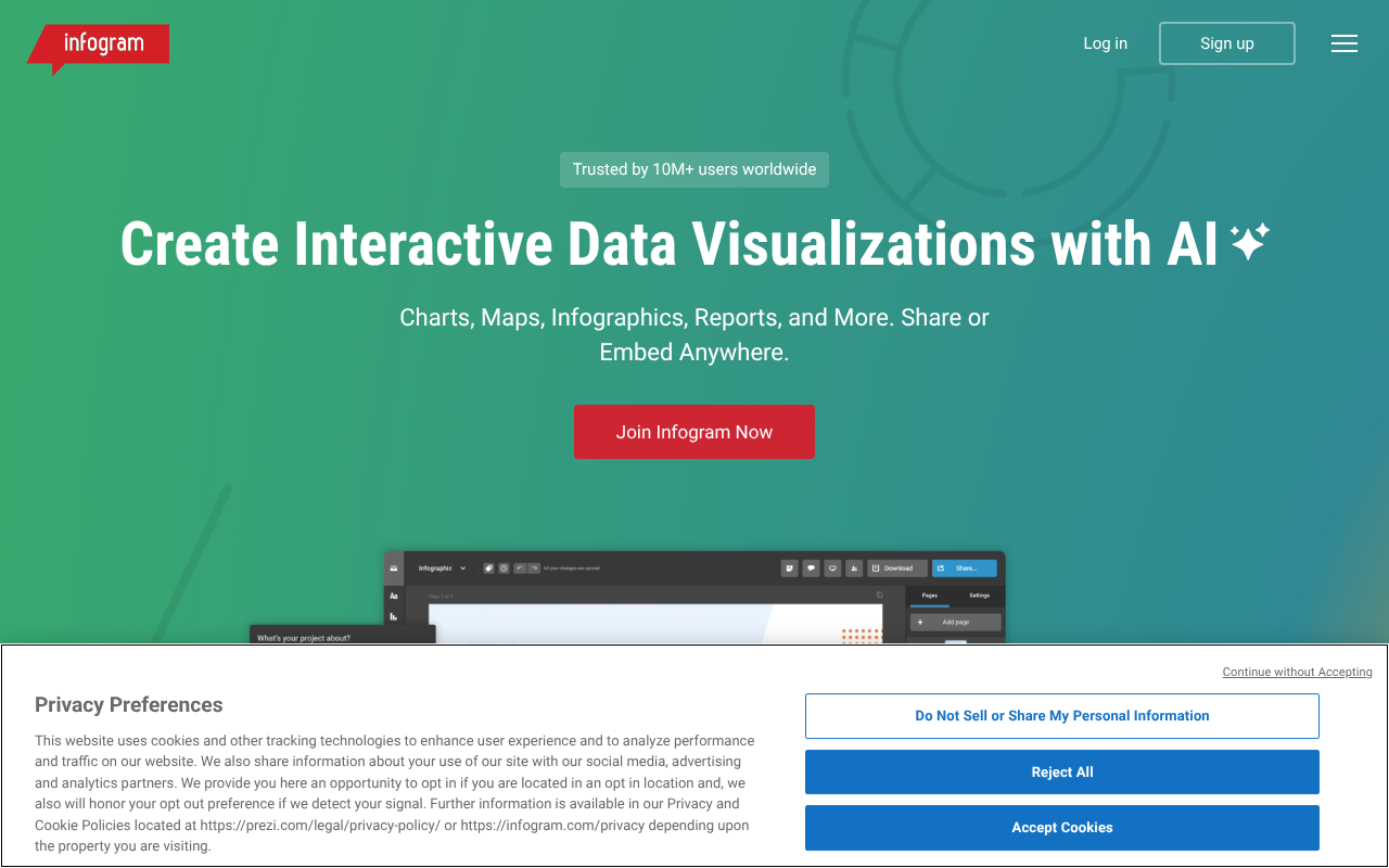 Infogram screenshot 1