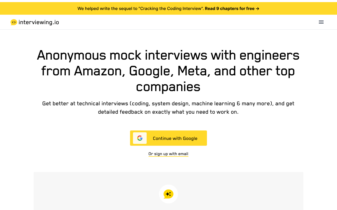 Interviewing.io screenshot 1