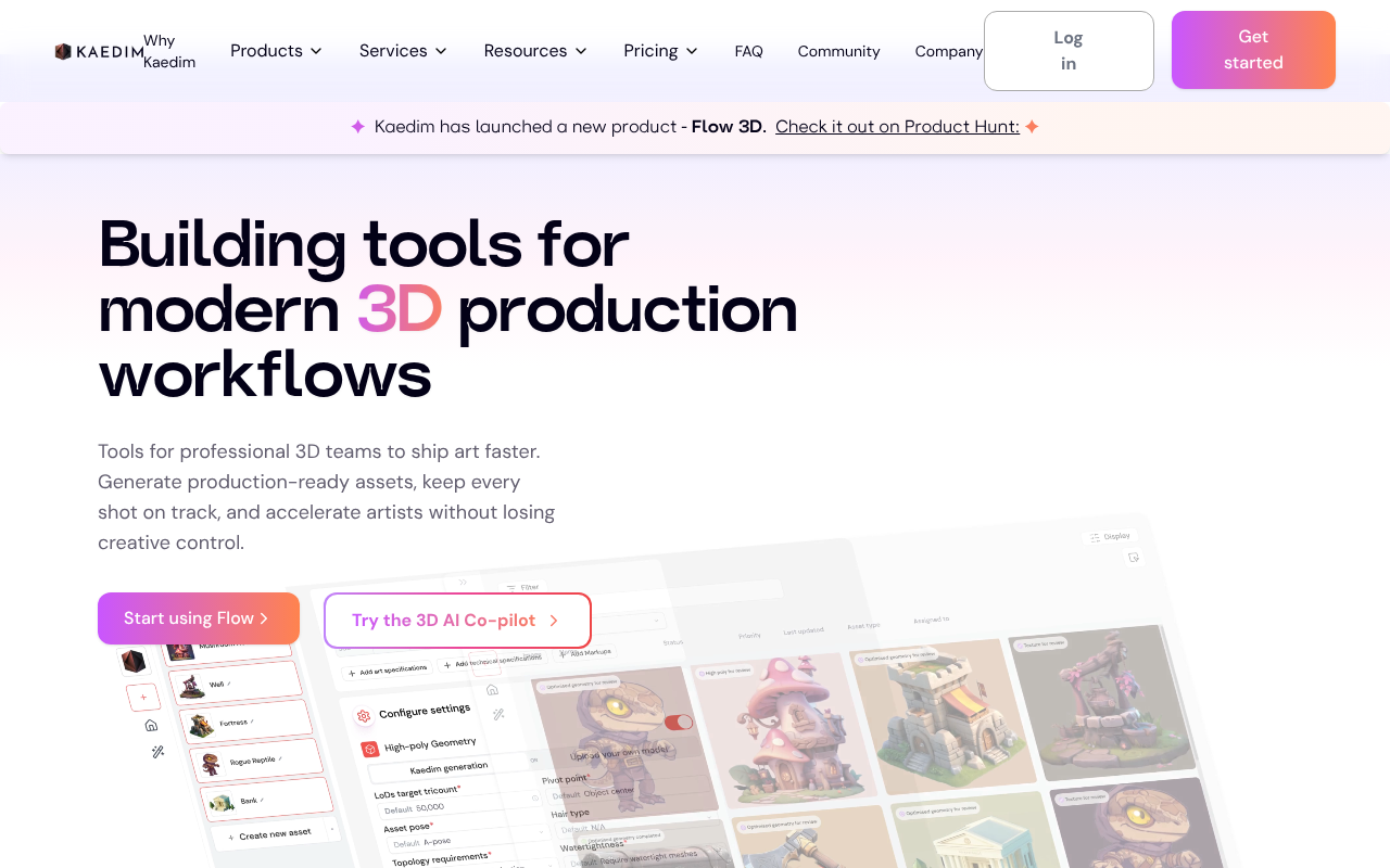 Kaedim3D screenshot 1