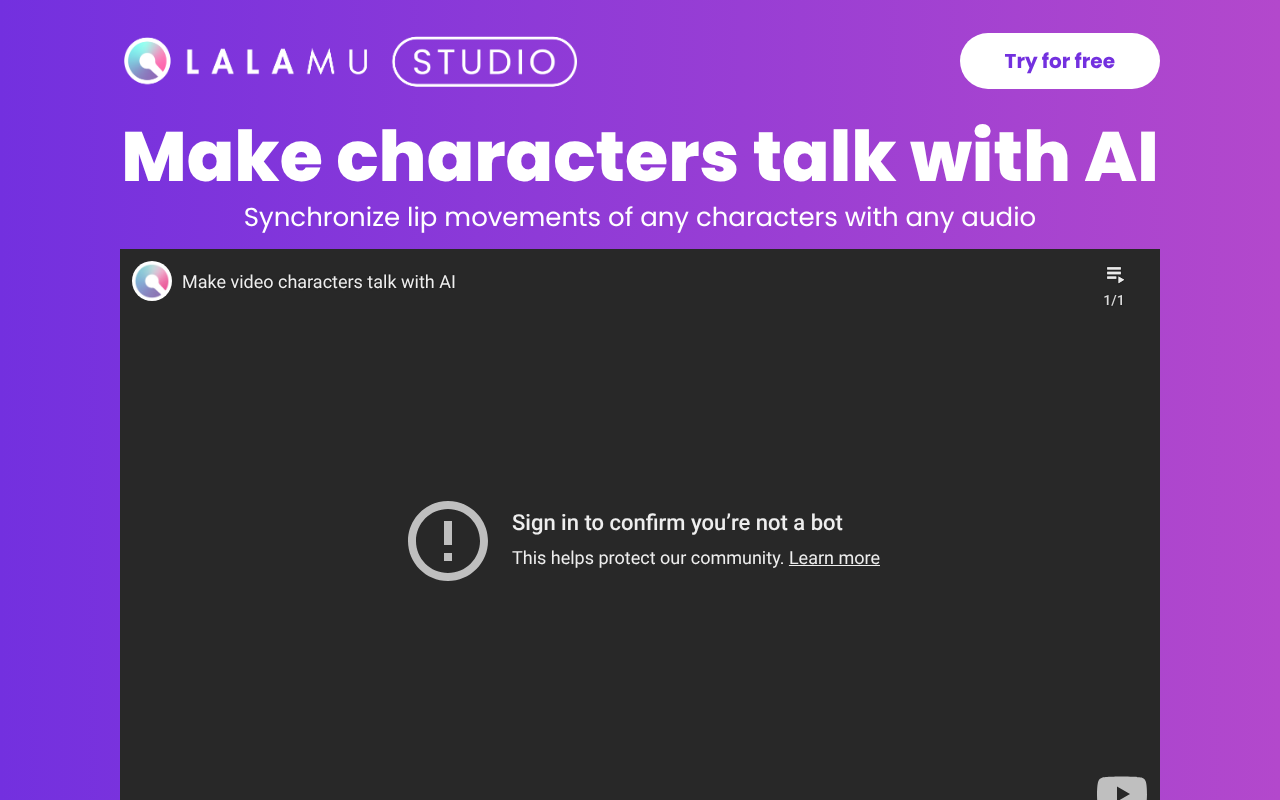Lalamu.studio screenshot 1