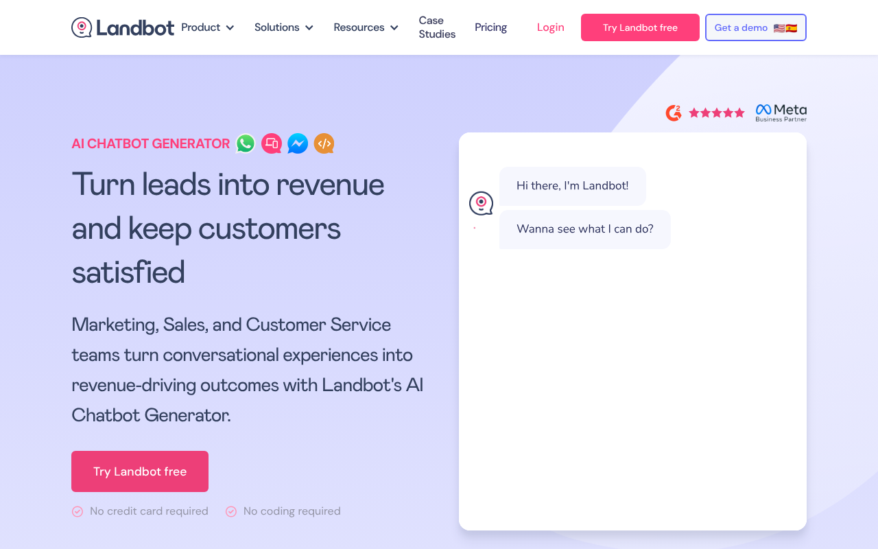 Landbot screenshot 1