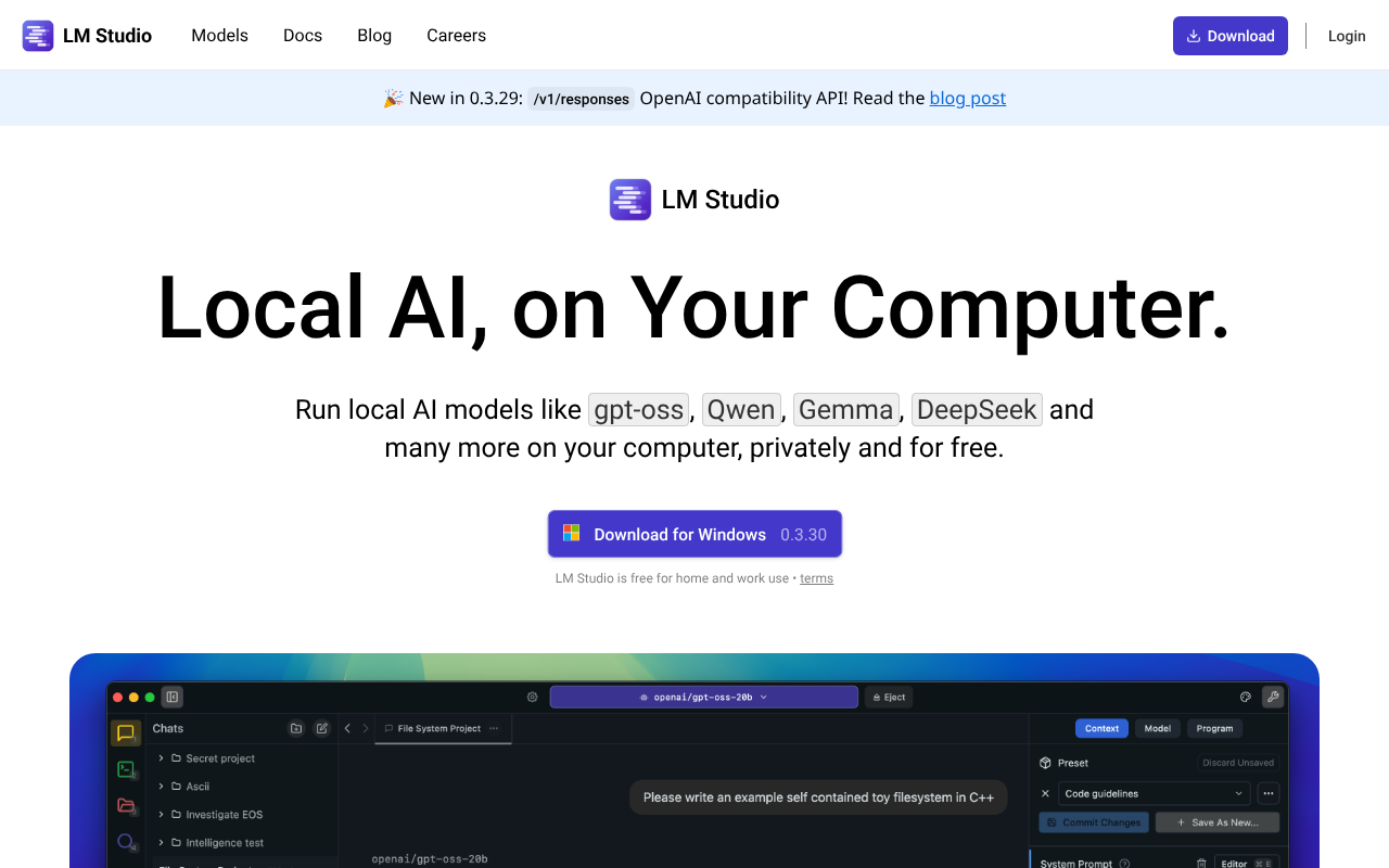LM Studio screenshot 1