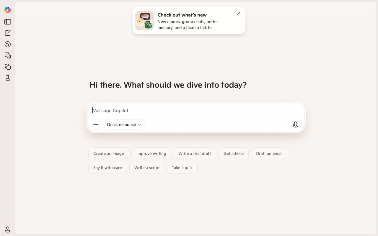 Microsoft Copilot (formerly Bing Chat) screenshot 1