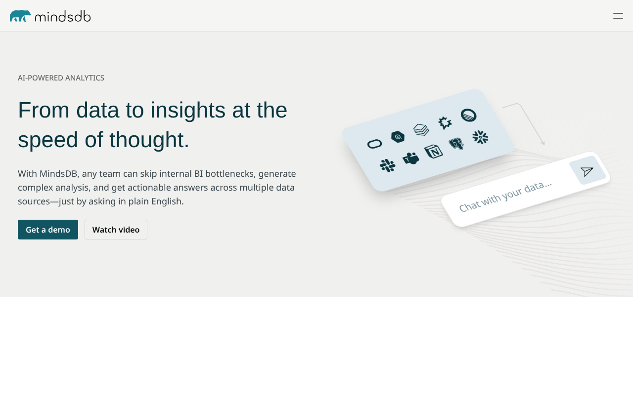 MindsDB screenshot 1