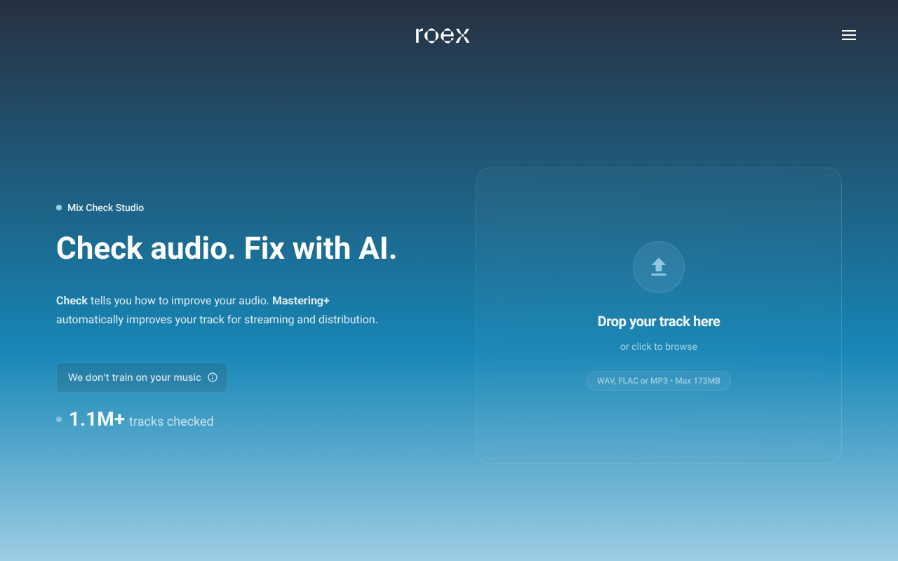 Mixcheck.studio screenshot 1
