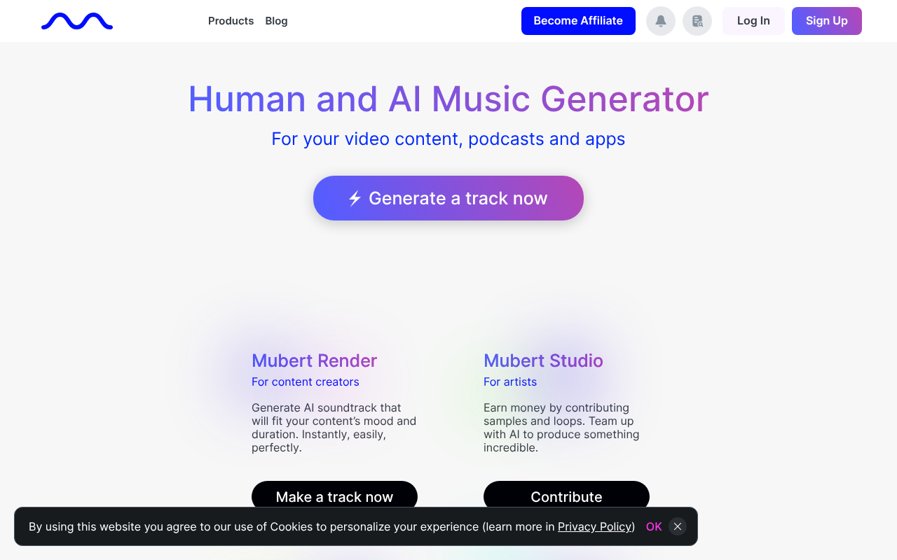 Mubert screenshot 1
