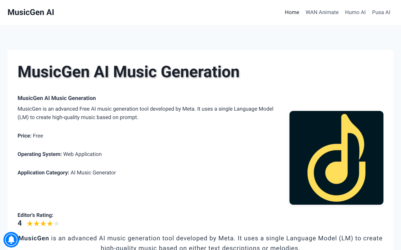 MusicGen AI screenshot 1