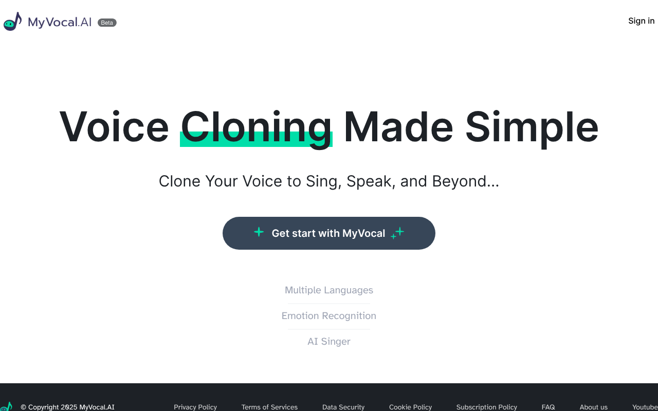 MyVocal.ai screenshot 1