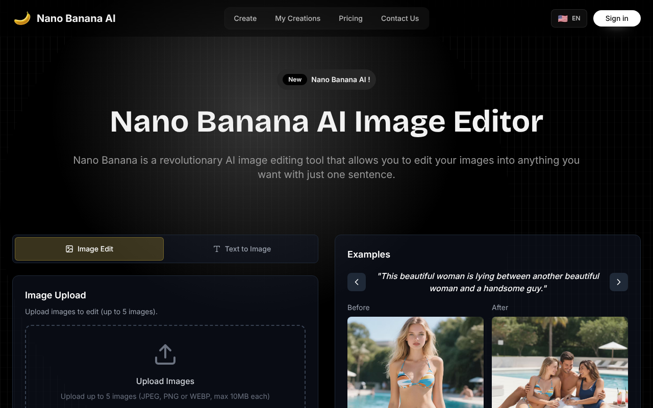 Nanobanana.ai screenshot 1