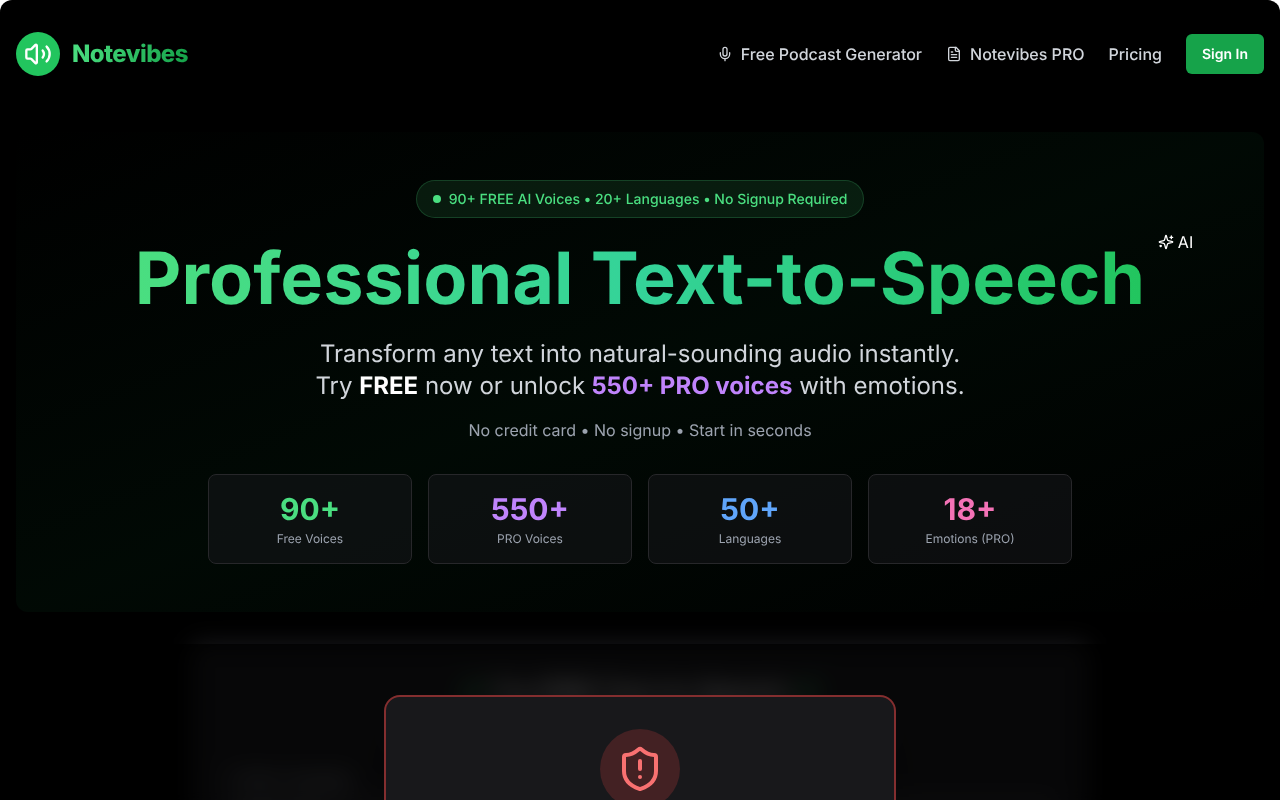 Notevibes screenshot 1