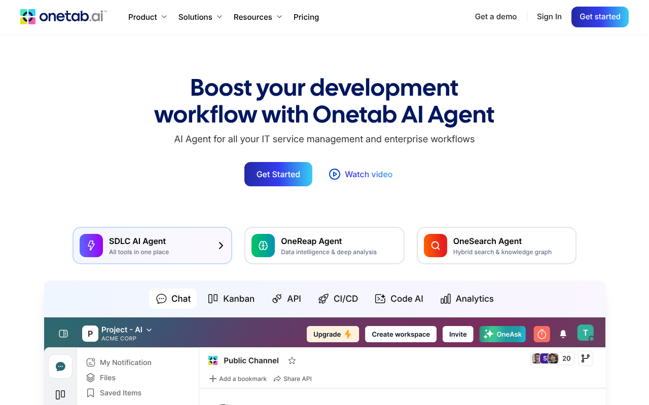 OneTab AI screenshot 1