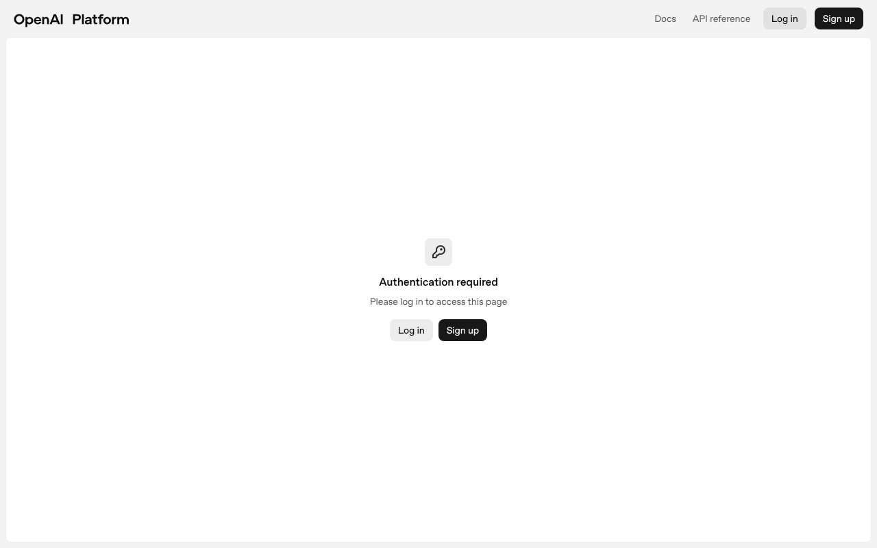 OpenAI Playground screenshot 1