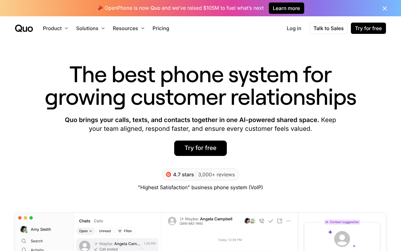 OpenPhone screenshot 1
