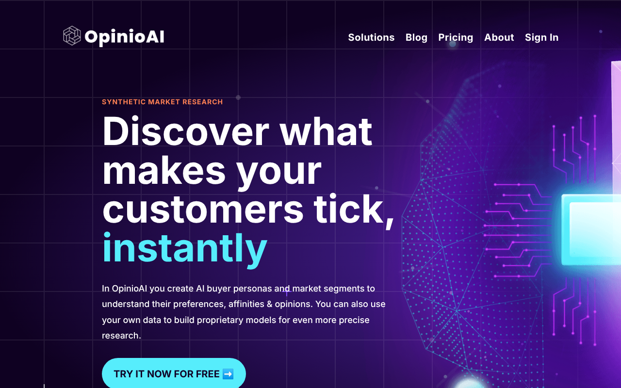 Opinio.ai screenshot 1