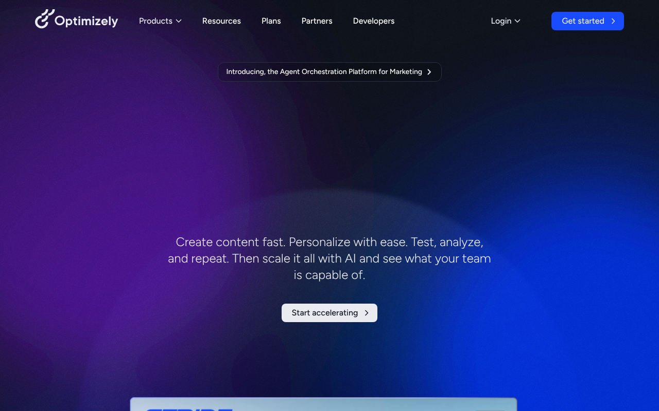 Optimizely screenshot 1