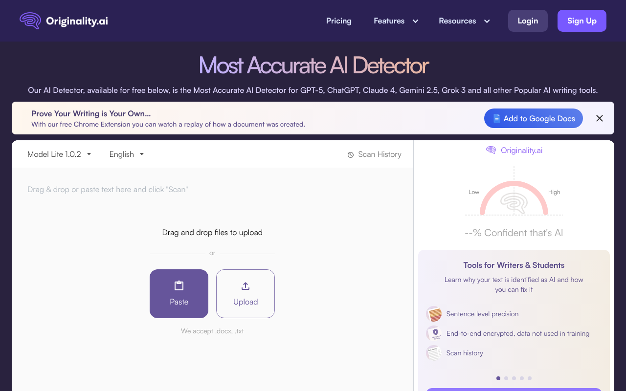Originality.ai screenshot 1