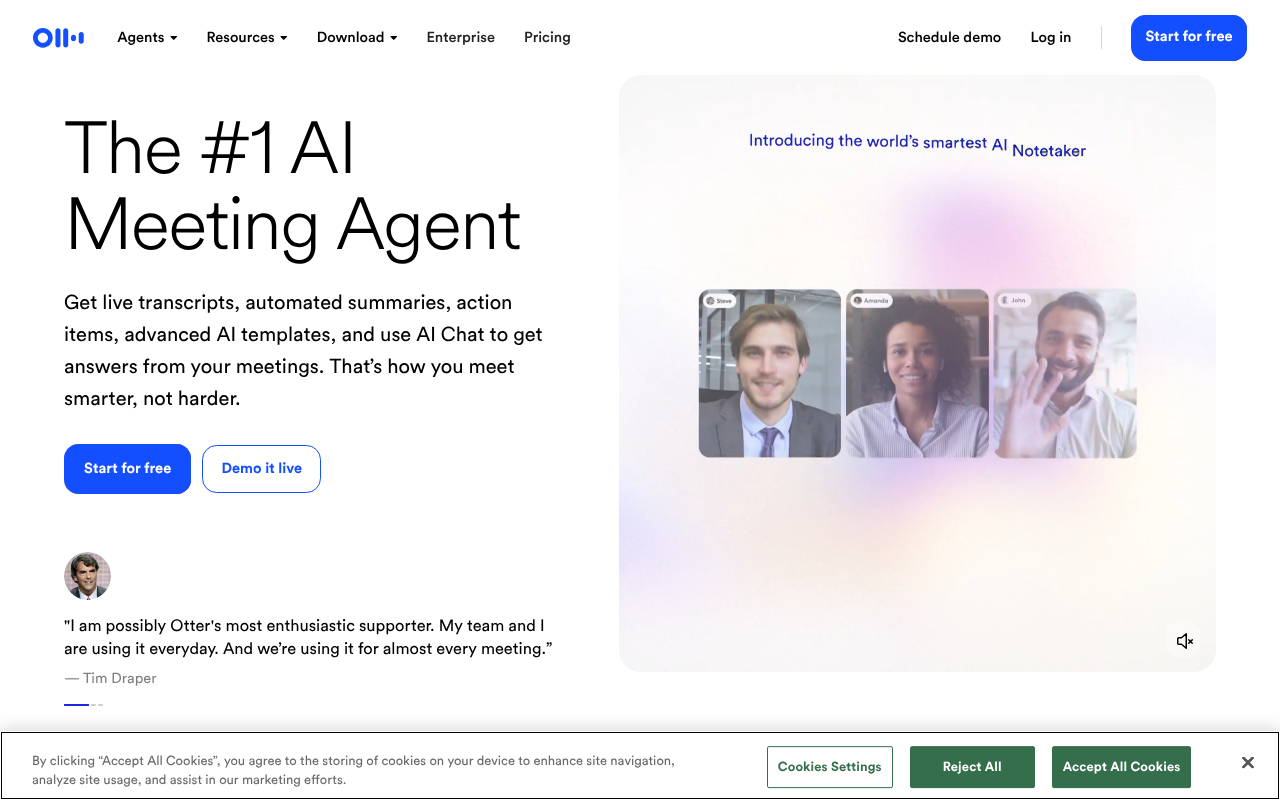Otter.ai screenshot 1