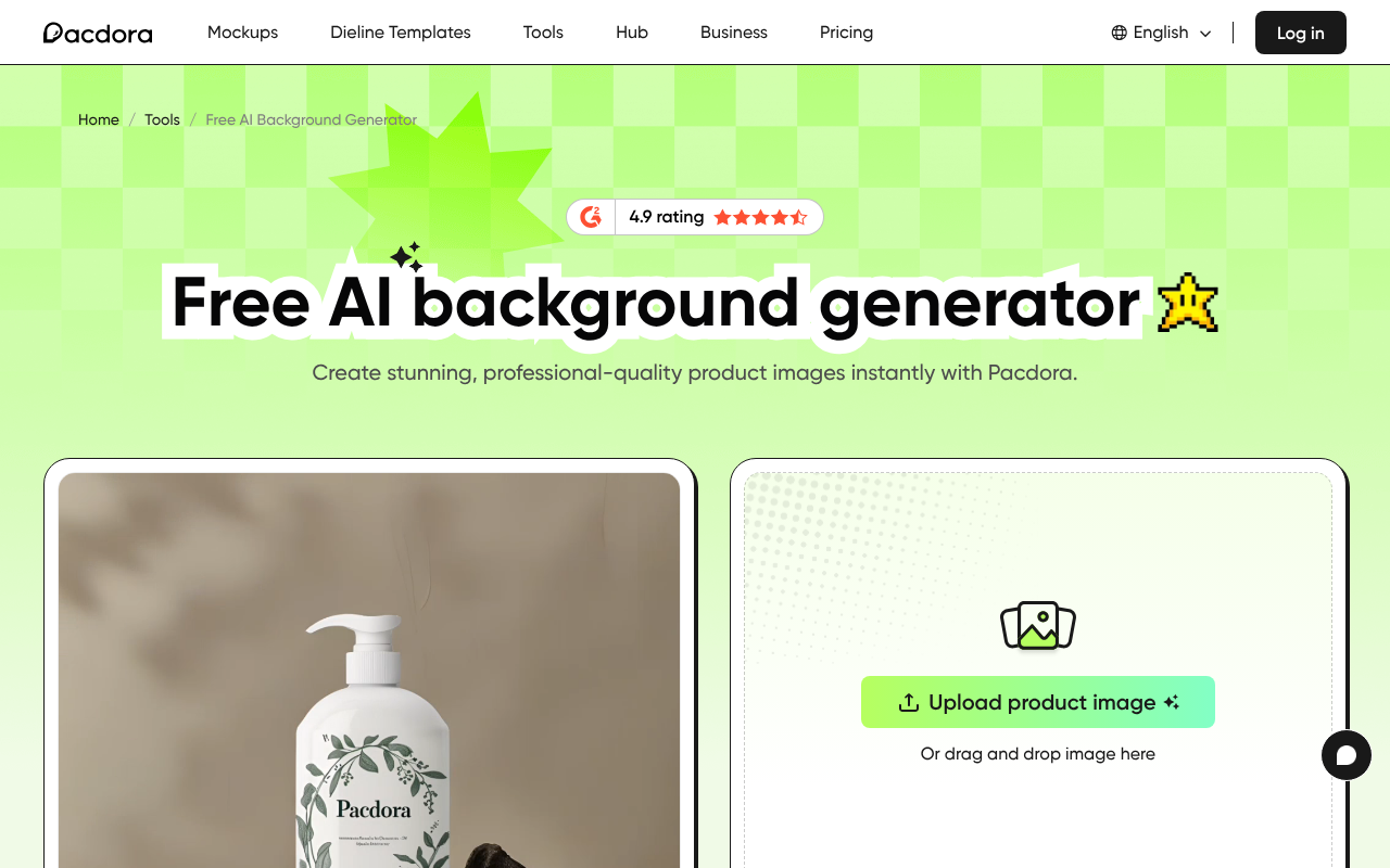 Pacdora AI Background Generator screenshot 1