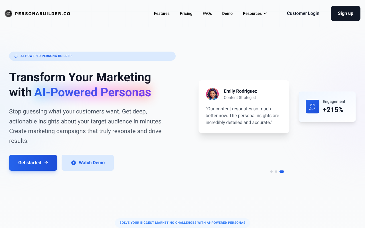 PersonaBuilder.co screenshot 1