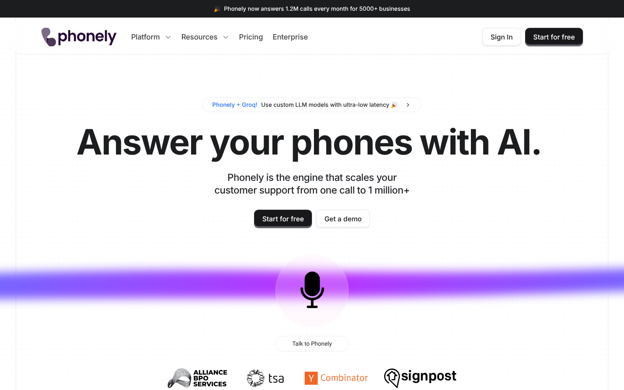 Phonely AI screenshot 1