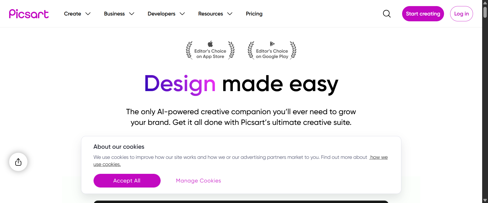 Picsart screenshot 1