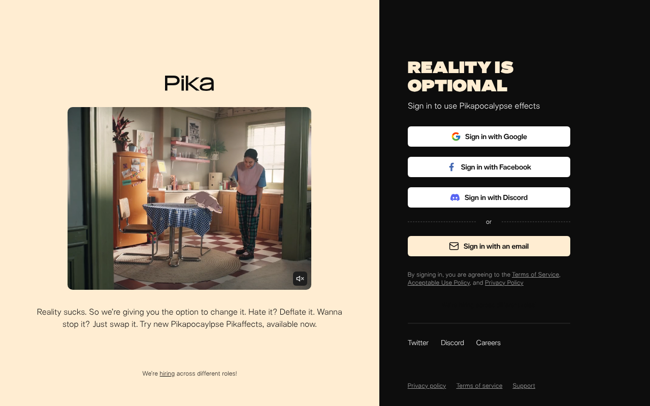 Pika Labs screenshot 1