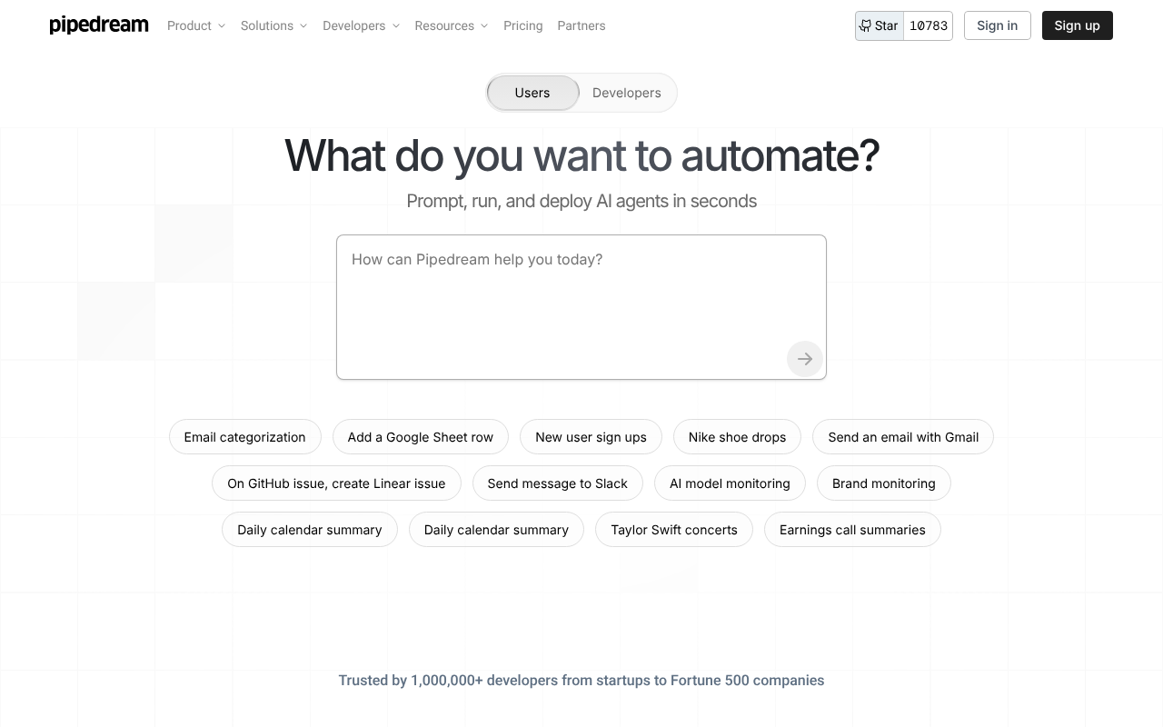 Pipedream screenshot 1