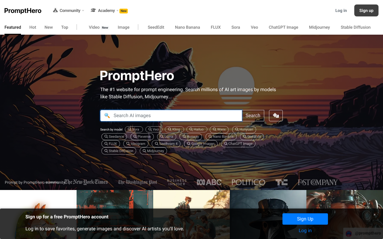 PromptHero screenshot 1