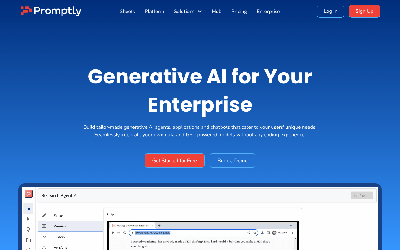 Promptly screenshot 1