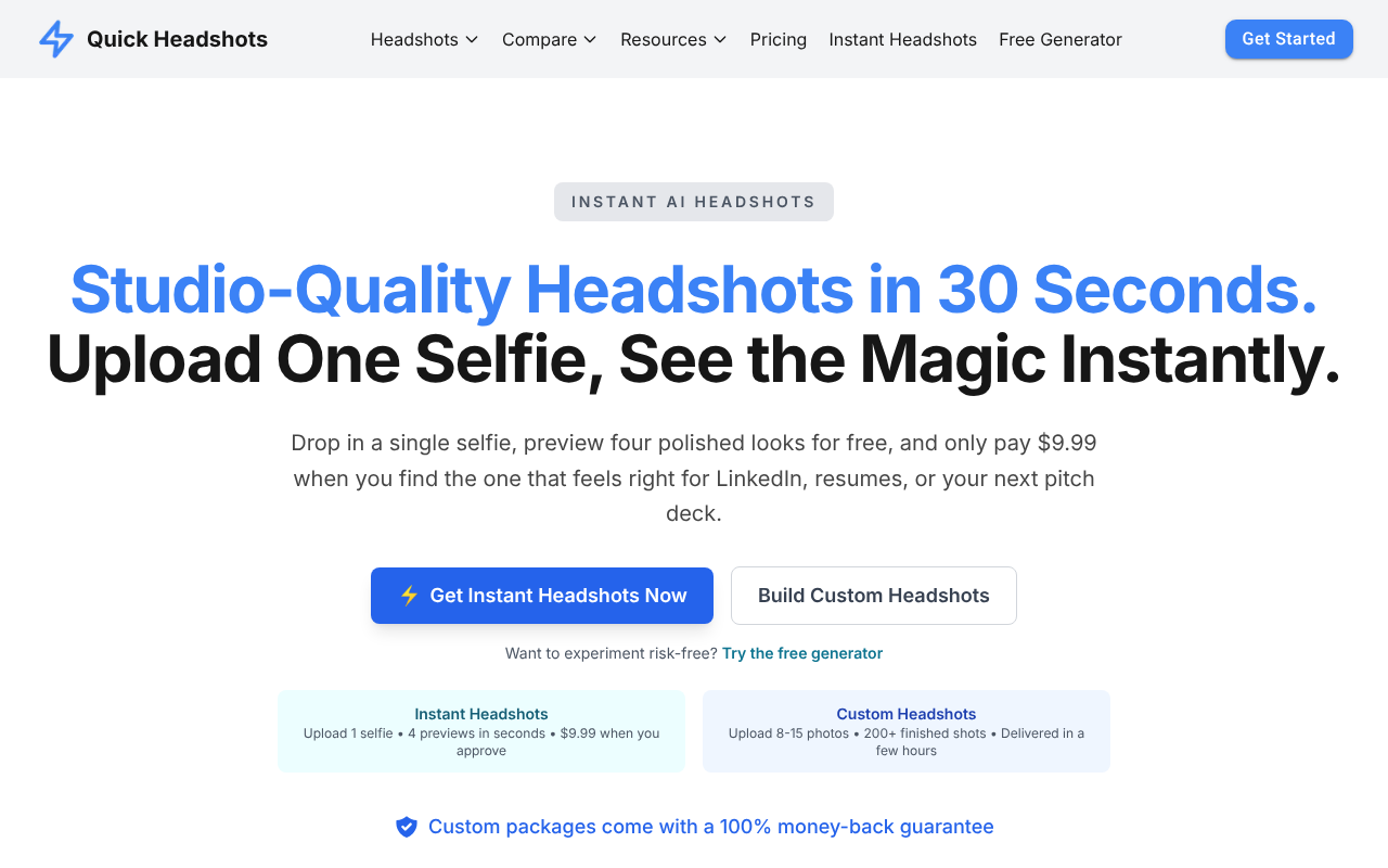 QuickHeadshots screenshot 1