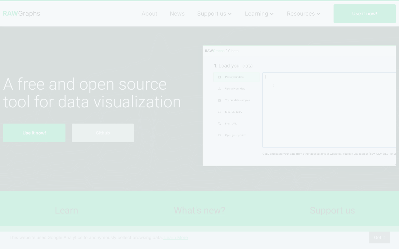 RAWGraphs screenshot 1