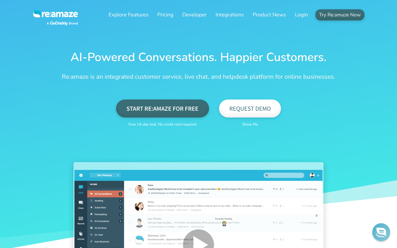 Reamaze screenshot 1