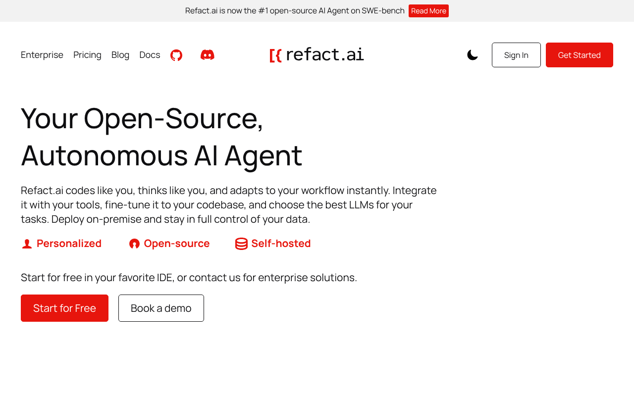 Refact.ai screenshot 1