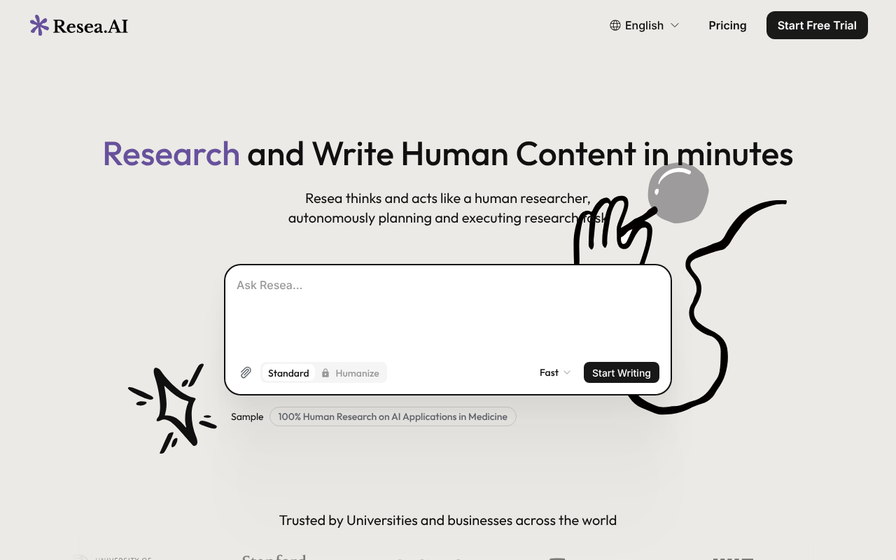 Resea.ai screenshot 1