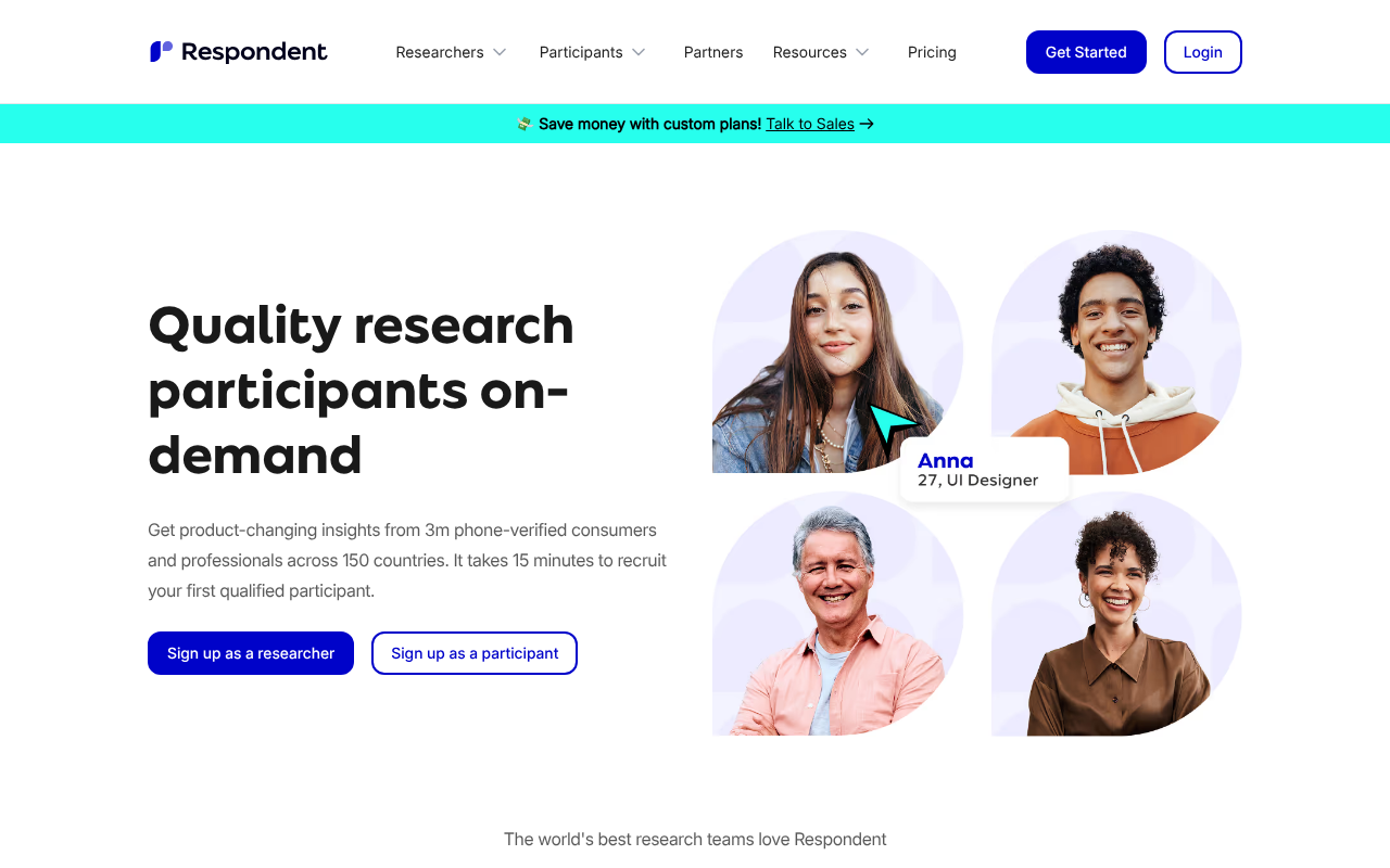 Respondent.io screenshot 1