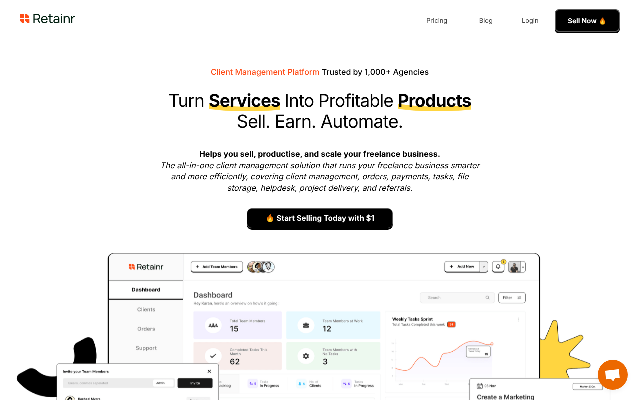 Retainr.io screenshot 1