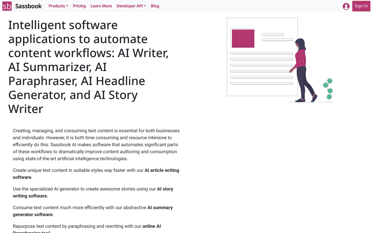 Sassbook AI screenshot 1