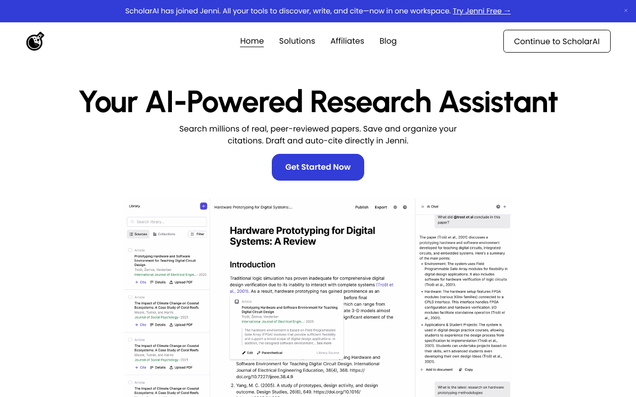 ScholarAI screenshot 1