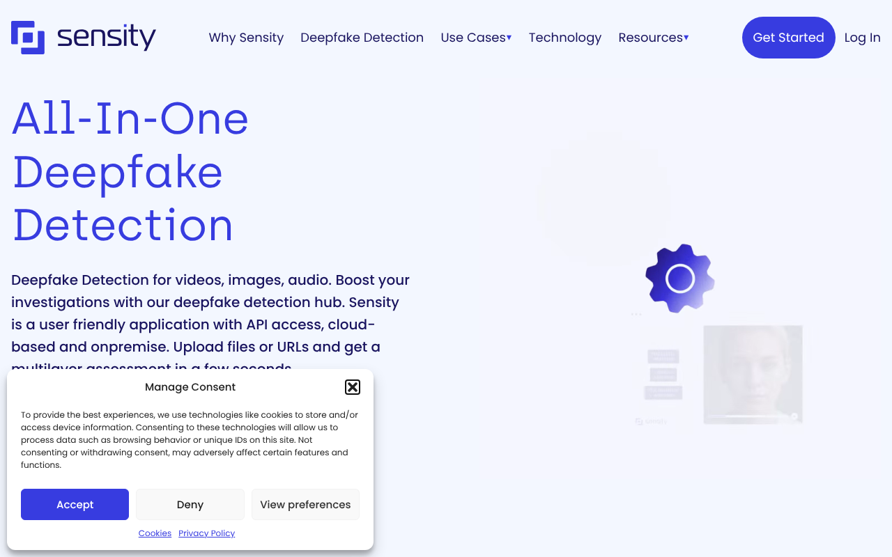 Sensity AI screenshot 1