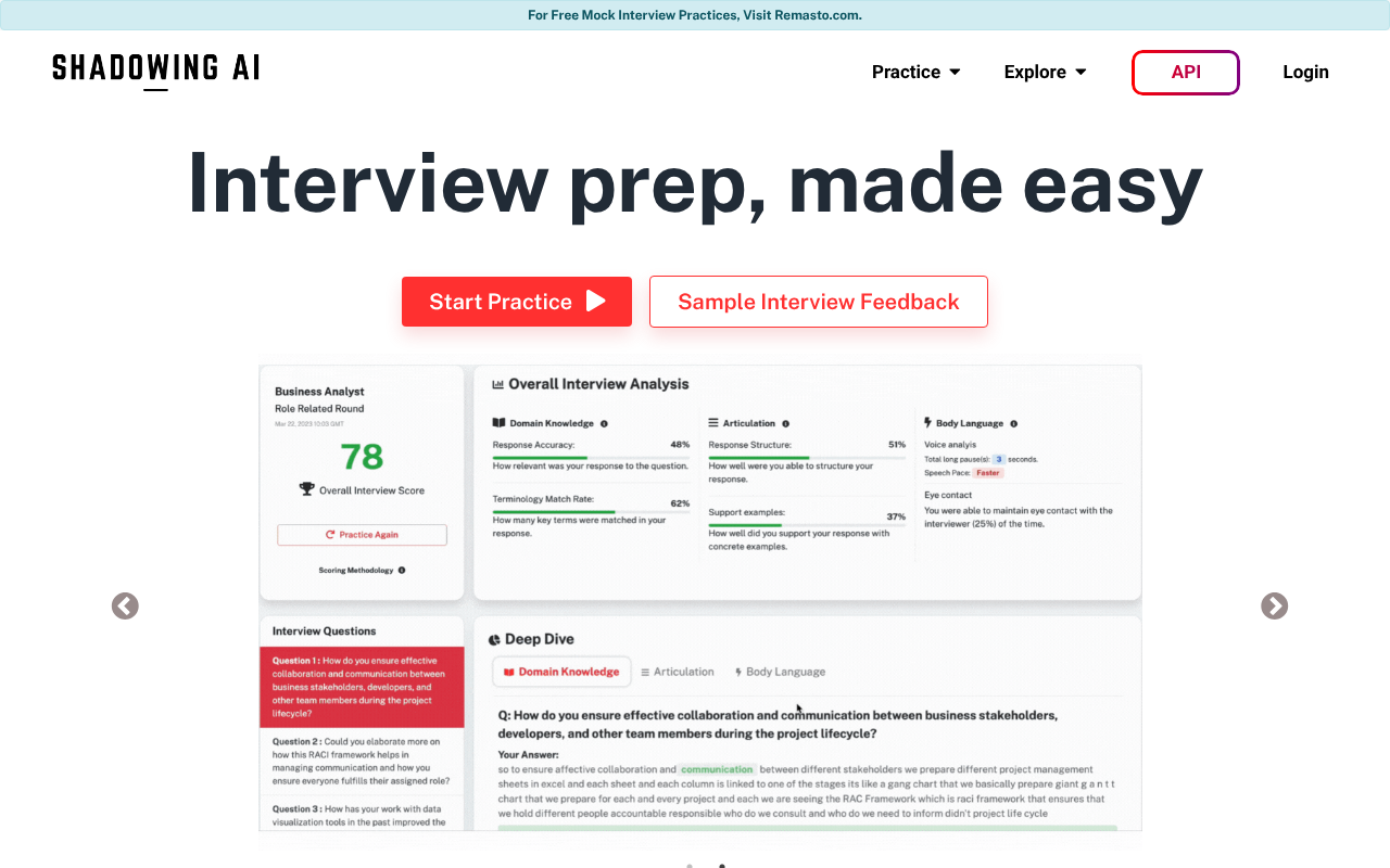 Shadowing.ai screenshot 1