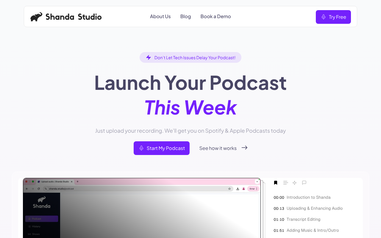 Shanda.studio screenshot 1