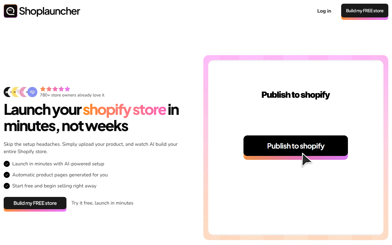 ShopLauncher.ai screenshot 1