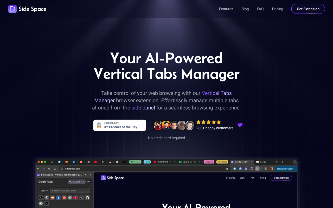 Sidespace screenshot 1